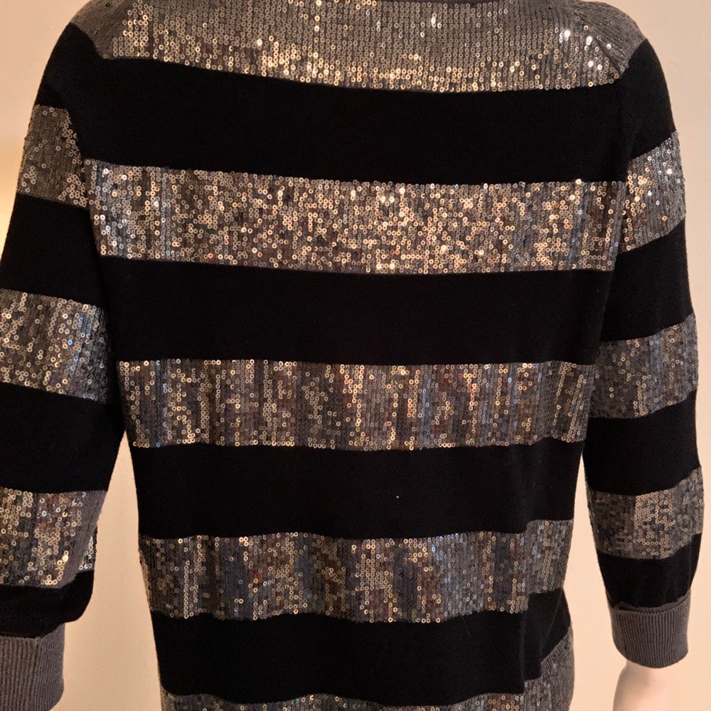 Vince Camuto sequin stripe sweater